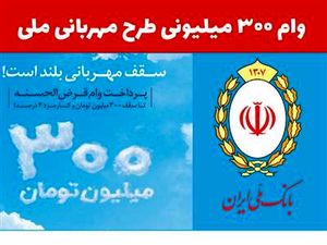 نحوه دریافت وام ۳۰۰ میلیون تومانی بانک ملی / سود 2 درصد